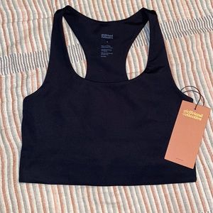 Girlfriend Collective Black Paloma Racerback Bra